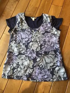 Banana Republic M フラワープリント 半袖Tシャツのサムネイル