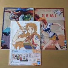 ワンピース 一番くじ ナミ タオル クリアファイル