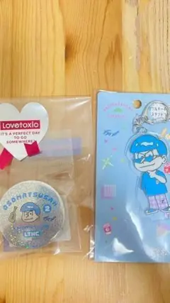 【岩本照】おそ松さん Snowman　缶バッチ アクリルキーホルダー