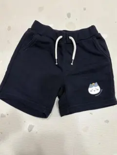 ハチワレ ハーフパンツ ネイビー　GU 100