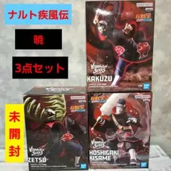 ナルト疾風伝 暁 ゼツ 角都 干柿鬼鮫 フィギュア3点セット 未開封