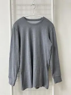 ヒートテック　ウルトラウォーム　クルーネック長袖Tシャツ　Mサイズ　グレー