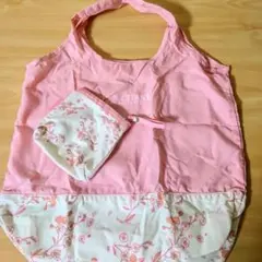 土日限定セール❗【ロクシタン】ピンク花柄エコバッグポーチ付アフタヌーンティー好き