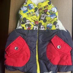ミッキーマウス・ドナルドダック柄 中綿ベスト 90cm