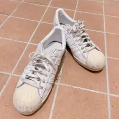 adidas スニーカー レディース メンズ 25.5cm 男女兼用 白