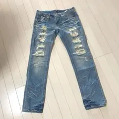 ヴァンス　Vence ボーイズデニム　平成ギャル　Y2K ローライズ　ダメージ