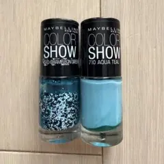 【ほぼ未使用】メイベリン カラーショー ネイル 2本セット 510 710