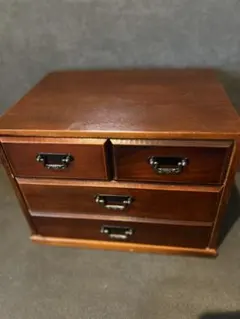 木製 4段小物入れ ブラウン