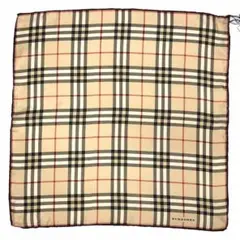 BURBERRY チェック柄 スカーフ シルク aq12665のサムネイル