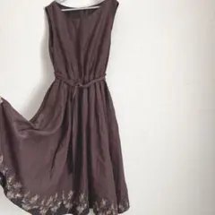 Aラインワンピース　ノースリーブのサムネイル