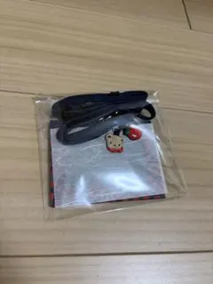 familiar ネームホルダー　赤チェック　ファミリア