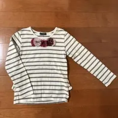 BeBe ストライプ 長袖カットソー 120