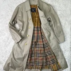 バーバリー✨ライナー付きステンカラーコート ベージュ　ノバチェック　L