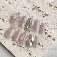 チークネイル｜ワンホンネイル｜フラッシュネイル｜ネイルチップ｜ピンクネイルチップ