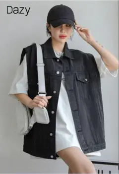 デニムベストジャケット　SHEIN Dazy