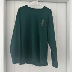 POLO RALPH LAUREN ワッフルロンT グリーン Lサイズ 美品