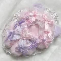 ぬい服　着ぐるみ　10〜12cm用　ピンク パープル ねこ チェーンフック付き