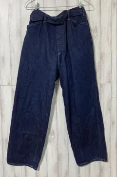 COMOLI デニムベルテッドパンツ 22SS サイズ2 ネイビー インディゴ