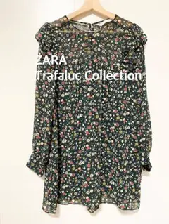 ZARA Trafaluc Collection ザラ　花柄　長袖ブラウス　Mのサムネイル