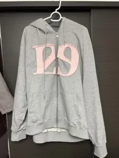 ILLIGO 129 Logo ジップパーカー　グレー