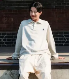 美品Columbia×FREAK’S STORE 別注 クルーネック スウェット