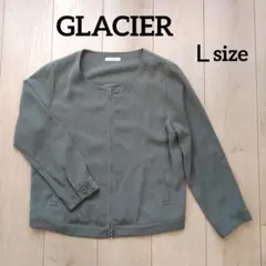 ハニーズ　GLACIER ベージュ ジップアップジャケット M　カーキ