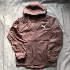 PUMA ウインドブレーカー フーディ ブラウン テック系