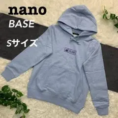 【未使用】nano base ナノベース★バックプリント プルオーバーパーカー