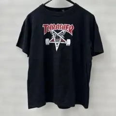 最終値下げ スラッシャー THRASHER スケートゴート ロゴ Tシャツ M