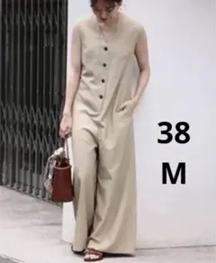 新品タグ付き】IENA イエナ オールインワン リネン混 サイズ38 