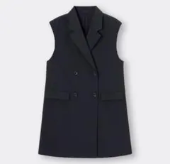 【GU】オーバーサイズダブルブレストベスト　3XL