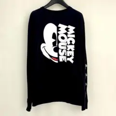 ミッキーマウス プリント Tシャツ Lサイズ 長袖 古着