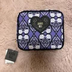 ANNA SUI ハート柄ポーチ 紫
