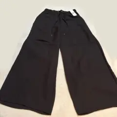 GU ドローストリングイージーワイドパンツ L