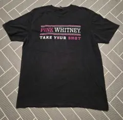 【ANVIL】PINK WHITNEY お酒 ロゴ Tシャツ 　 L ブラック