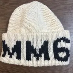 MM6 アイボリー ニット帽 マルジェラ