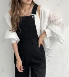 apres jour mignon デニムサロペット