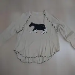 キッズ 長袖カットソー ベージュ 150