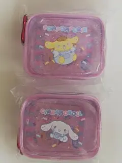 サンリオ キャンディスウィートポップクリアポーチ シナモロール ポムポムプリン