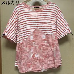 Ne-net ネネット キャンプボーダー Tシャツ オレンジのサムネイル