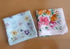 花柄ハンカチ 2点　BIGI他