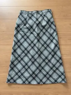 チェック柄 ロングスカート