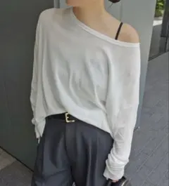 オフショルダー miller ミラー slobe シアードルマンロンTEEのサムネイル