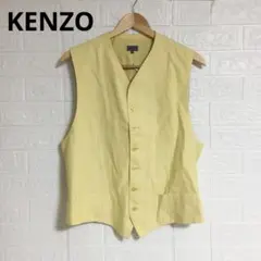 KENZO 베스트 옐로우 켄조 브랜드 헌 옷 남성 화려한 빈티지