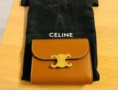 CELINE ブラウン 三つ折り財布