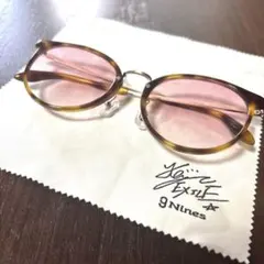 タイムセール⭐︎黒木啓司コラボサングラス　nines ベッコーフレーム　ピンク