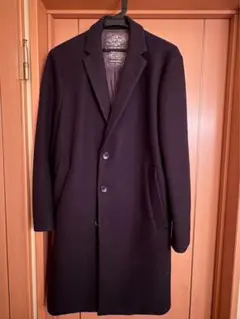 美品RAGEBLUE Raku Motion ウールブレンド コート Mブラック