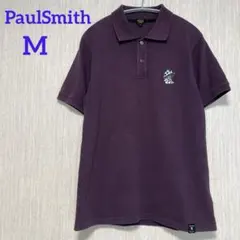 PaulSmith 半袖ポロシャツ　キノコ刺繍 パープル Mサイズのサムネイル