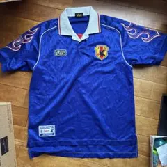サッカー日本代表 ユニフォーム 1998年 日本製 Lサイズ[RU0050] - メルカリ