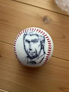 満田拓也　メジャー　当選イラスト入りサインボール